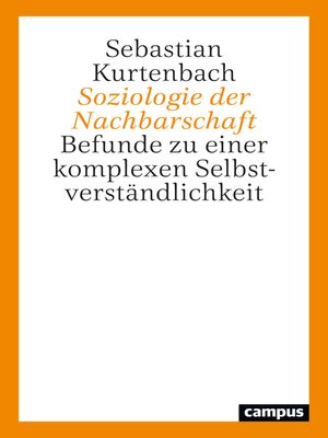 cover image of Soziologie der Nachbarschaft